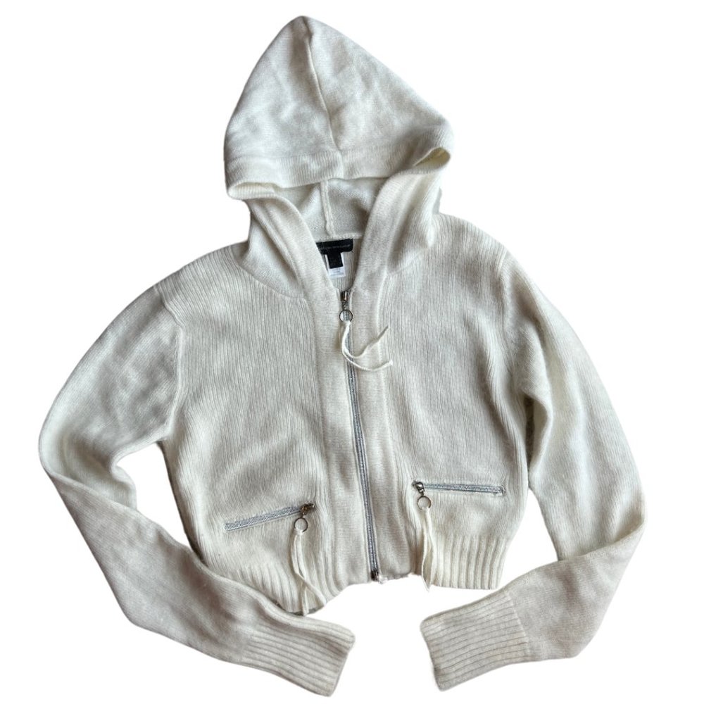 Mango Wool Zip-up Sweater